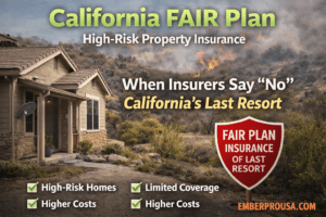 California FAIR Plan insurance for high-risk home in wildfire-prone area