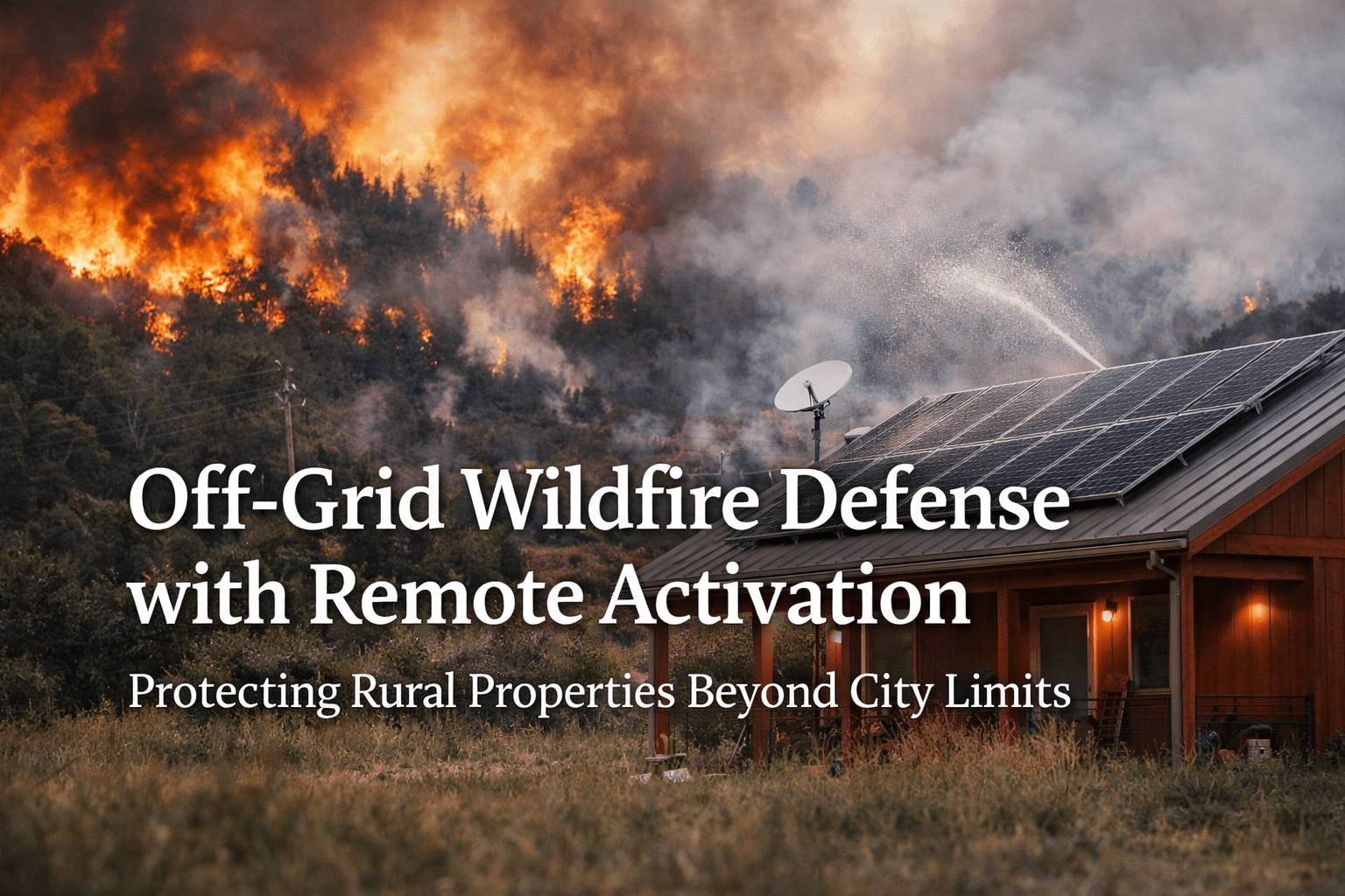Off-Grid Wildfire Defense with Remote Activation: Protect Your Rural California Property